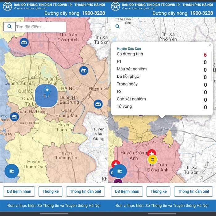 Bạn có thể tìm kiếm từng địa chỉ