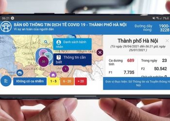 Cách xem bản đồ Covid-19 Hà Nội online