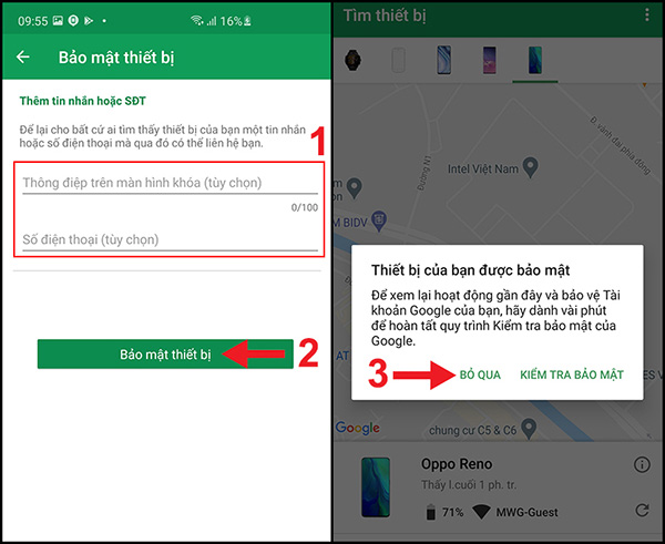 Cách xem định vị giữa 2 điện thoại Android trên điện thoại