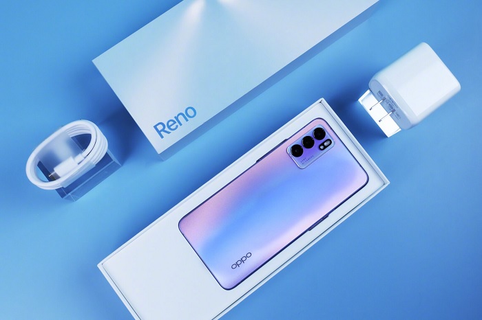 Cận cảnh OPPO Reno6 màu Tím