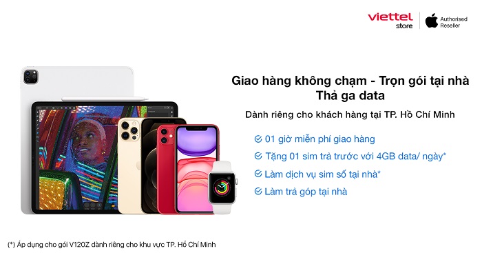 Giao hàng không chạm - Trọn gói tại nhà - Thả ga data dành tặng riêng cho khách hàng tại TP. Hồ Chí Minh