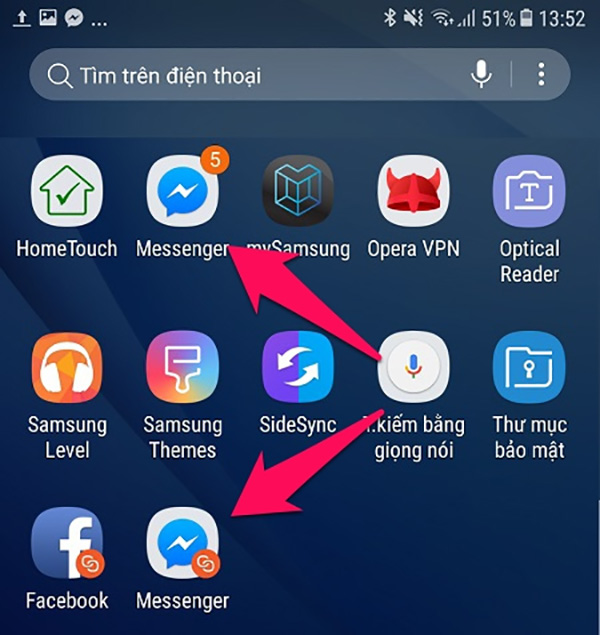 Kiểm tra tin nhắn trên các tài khoản Messenger khác đang cùng sử dụng
