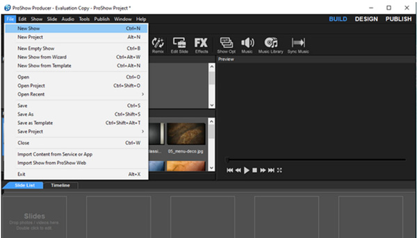 Cách làm video nhạc ghép ảnh trên máy tính bằng ProShow Producer (1)