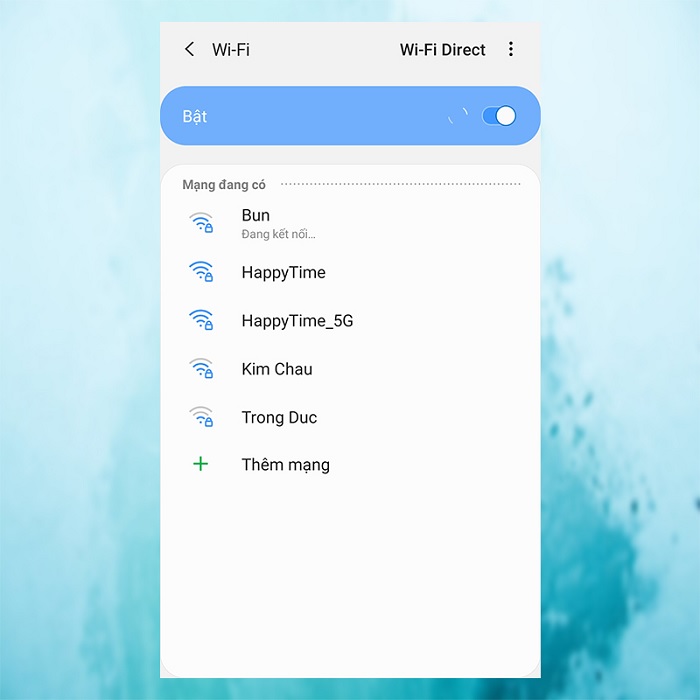 Kiểm tra kết nối internet khi không cài được Android