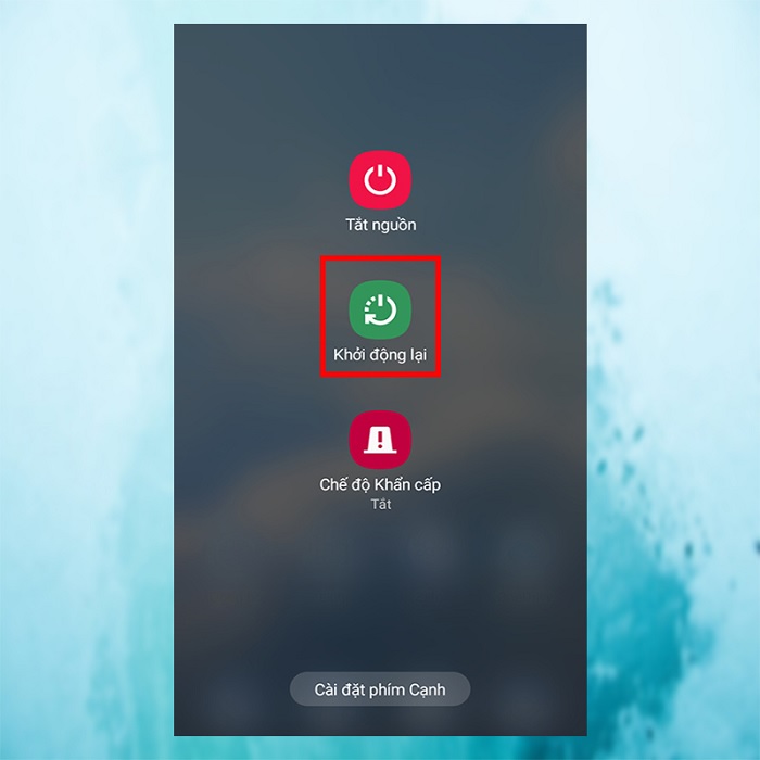 Khởi động lại điện thoại