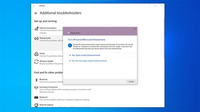 Máy sẽ tiến hành cài đặt driver âm thanh