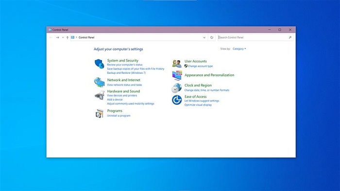 Chọn Hardware and Sound > Sound
