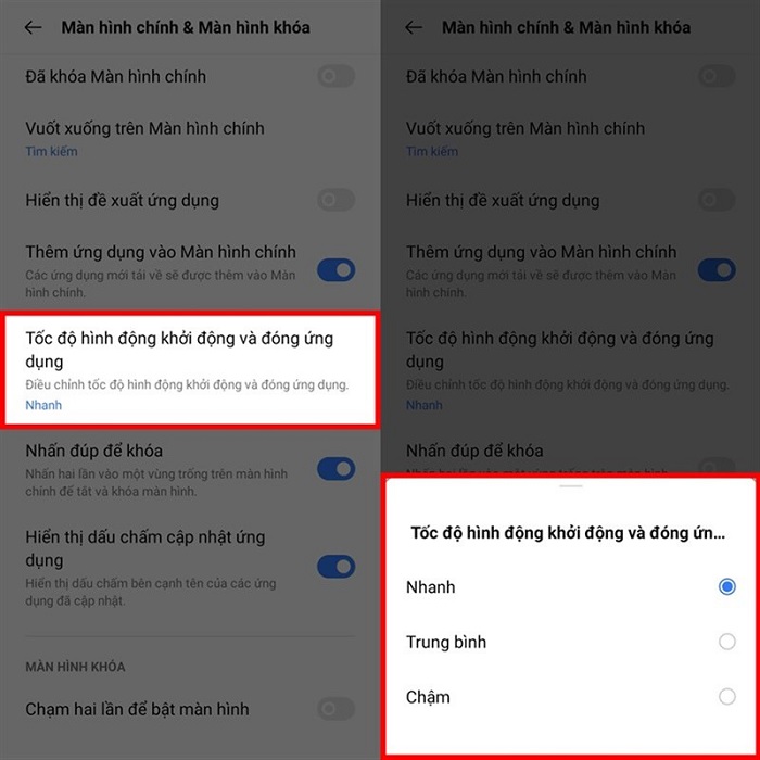 Cải thiện tốc độ mở và đóng ứng dụng