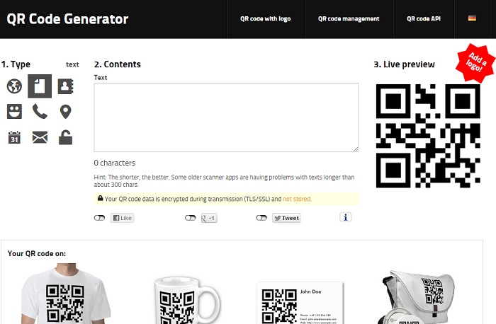 GoQR – QR Code Generator