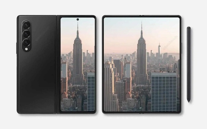 Ảnh render Galaxy Z Fold 3