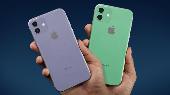 iPhone 11 làm bằng chất liệu kính cao cấp hơn nhưng dễ bị trầy xước và bám mồ hôi, dấu vân tay hơn