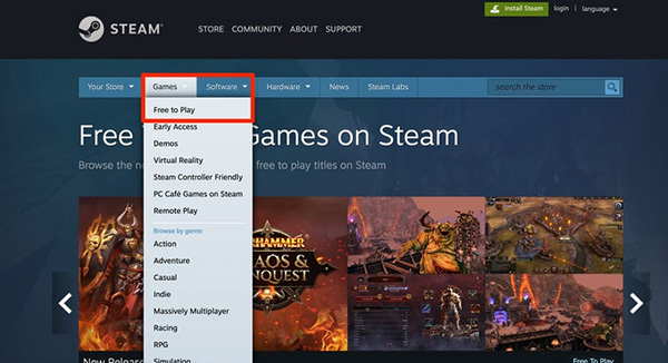 Cách tải game trên Steam bằng phần mềm Steam (1)
