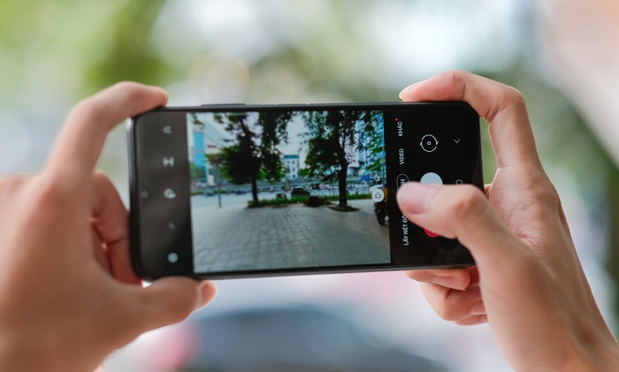 Giao diện camera của Galaxy A22 5G