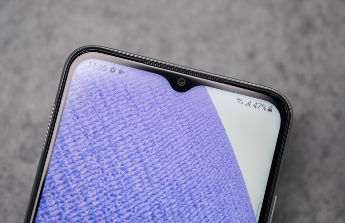 Samsung Galaxy A22 5G sử dụng thiết kế màn hình giọt nước