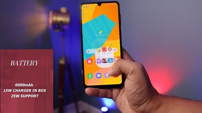 Galaxy F22 đi kèm pin 6.000 mAh
