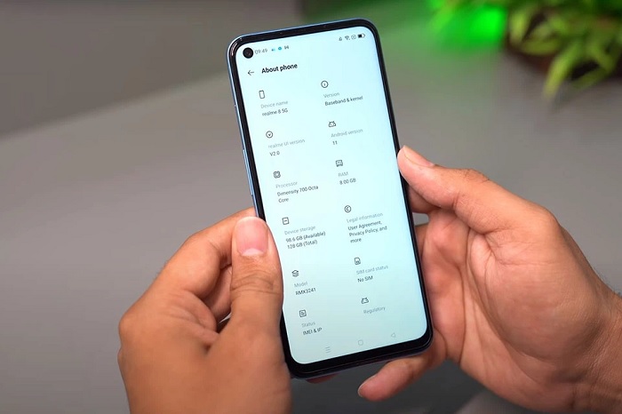 Thông số kỹ thuật của Realme 8 5G