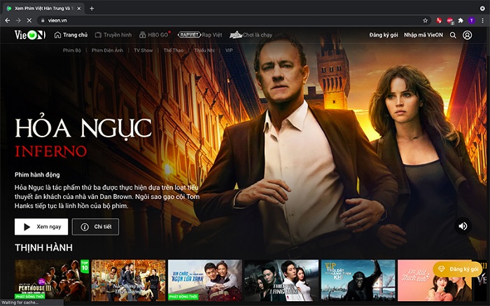 VieON cung cấp các bộ phim truyền hình Việt Nam và có thêm các bộ phim điện ảnh của nước ngoài