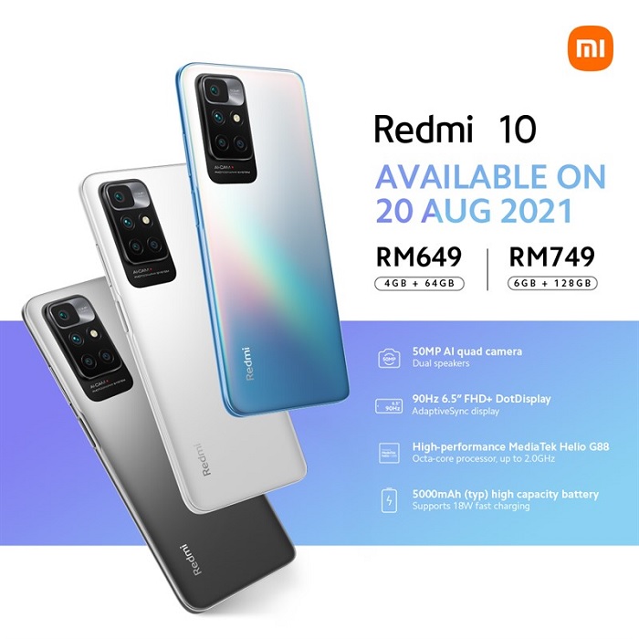 Giá bán của Redmi 10
