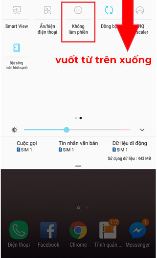Kích hoạt chế độ trực tiếp trên thanh Thông báo (Notify)