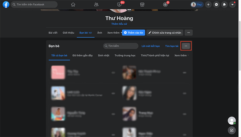 Chọn Quyền riêng tư