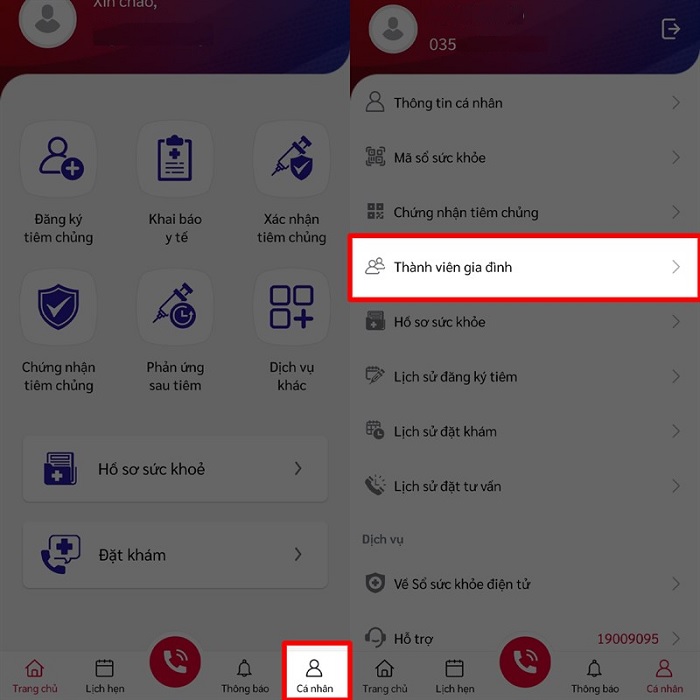 cách đăng ký tiêm vaccine Covid-19 cho người thân