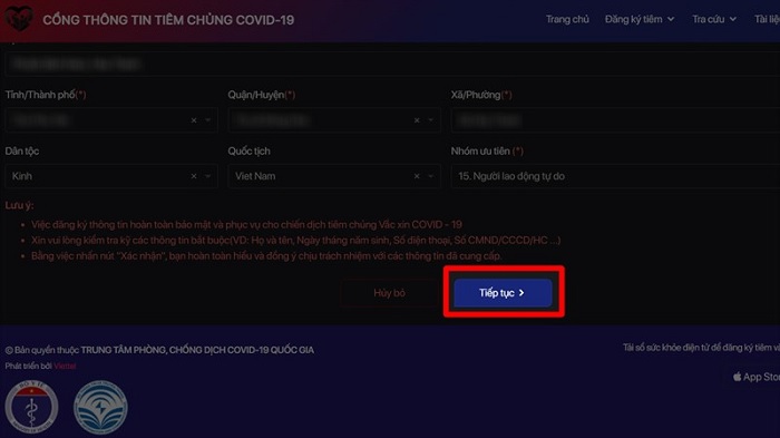 cách đăng ký tiêm vaccine Covid-19 cho người thân
