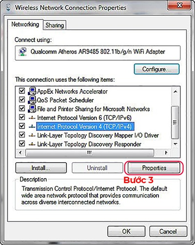 Cách đổi địa chỉ ip tĩnh (2)