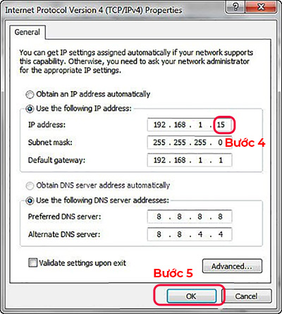 Cách đổi địa chỉ ip tĩnh (3)
