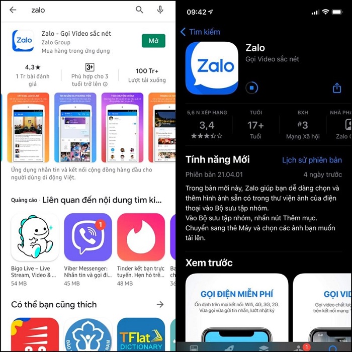 Cập nhật ứng dụng mới nhất về máy