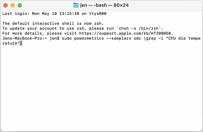 Nhập dòng lệnh như trên ảnh