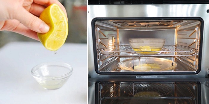 Làm sạch lò vi sóng bằng chanh tươi rất hữu hiệu