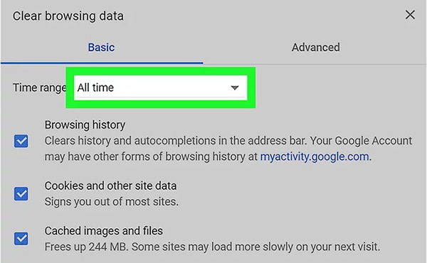 Cách xóa bộ nhớ cache trên Chrome (1)