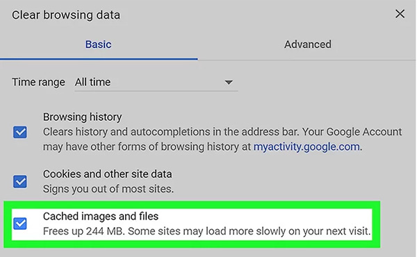 Cách xóa bộ nhớ cache trên Chrome (2)