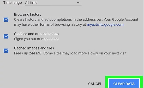 Cách xóa bộ nhớ cache trên Chrome (3)