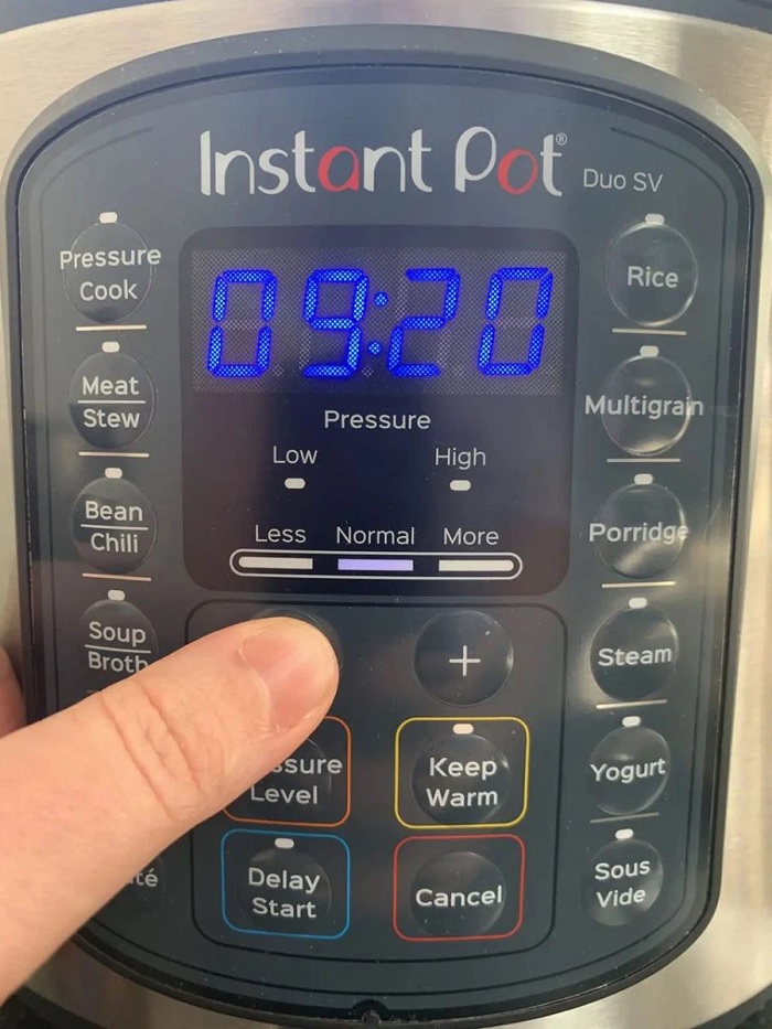 Bấm nút – hoặc + để tăng giảm thời gian đếm ngược