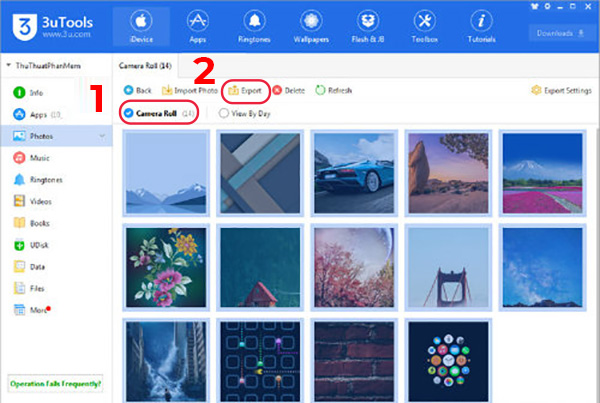 Chuyển ảnh từ iPhone sang máy tính bằng iTunes bằng 3utools (1)