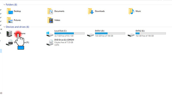 Chuyển ảnh từ iPhone sang máy tính bằng cáp kết nối (1)