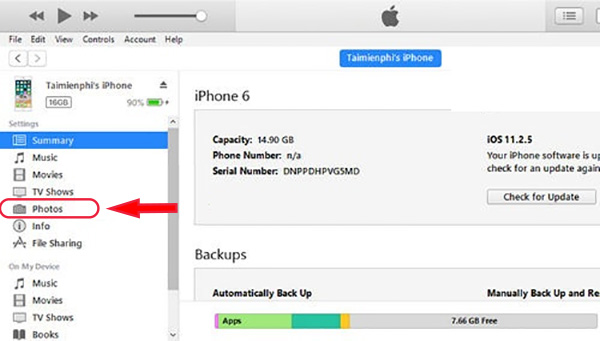 Cách thực hiện chuyển ảnh từ máy tính sang iPhone (1)
