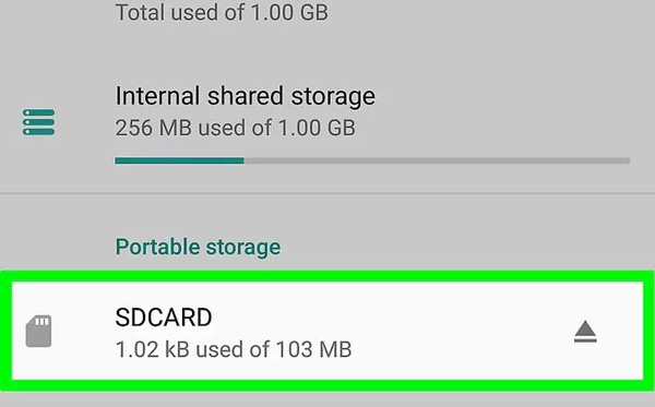 Format thẻ nhớ bằng điện thoại