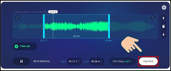 Ghép file MP3 bằng Online Joiner (1)