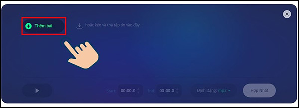 Ghép file MP3 bằng Online Joiner