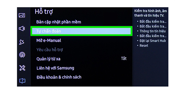 Hướng dẫn khôi phục cài đặt gốc tivi Samsung (3)