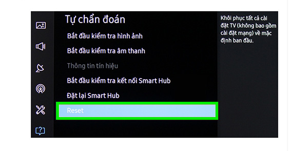 Hướng dẫn khôi phục cài đặt gốc tivi Samsung (4)