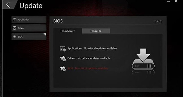 Cập nhật phiên bản BIOS