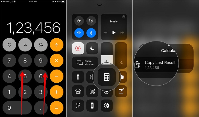 Xem lại kết quả vừa tính được