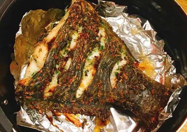 Nướng ca bằng nồi chiên không dầu