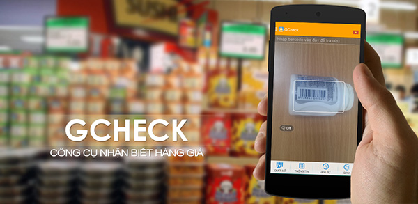 Phần mềm check mã vạch sản phẩm App Gcheck