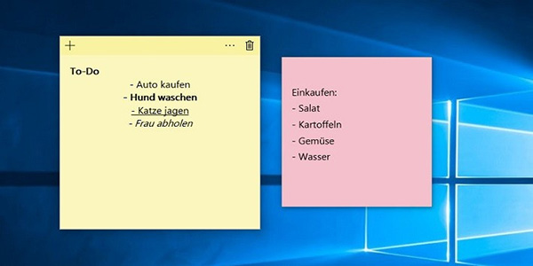 Phần mềm ghi chú trên màn hình máy tính Simple Sticky Notes 