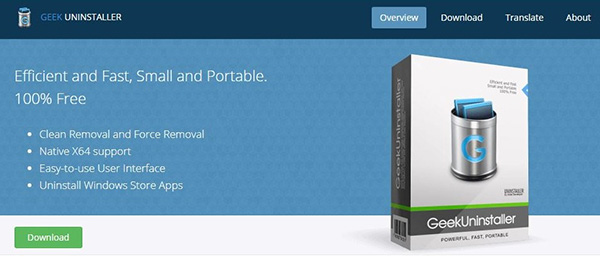 Phần mềm gỡ ứng dụng GeekUninstaller