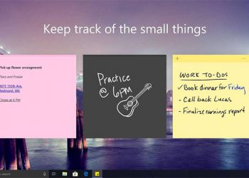 Phần mềm Note trên màn hình máy tính